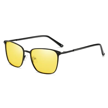 Dizajn značky Polarizované slnečné Okuliare Mužov Kovové Jazdy Slnečné Okuliare Muž Námestie Slnečné okuliare UV400 Odtiene Oculos de sol