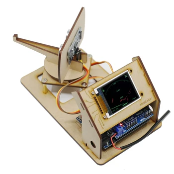 Arduino Mini Radar Detekcia Robota S Ultrazvukové Radar Tft Lcd Displej Maker Projektu Open Source DIY KMEŇOVÝCH Progarm Hračka Kit