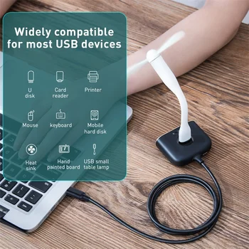 Baseus 4 v 1 s rozhraním USB 3.0 HUB Adaptér USB A na USB2.0 ROZBOČOVAČ Pre Flash Disk, Myš, Klávesnica Počítača S USB Lampa C Do USB3.0 HUB