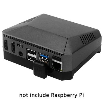 Argón JEDEN M. 2 Prípad pre Raspberry Pi 4 Model B M. 2 SATA SSD USB 3.0 Rada Podporu UASP Vstavaný Ventilátor Hliníkové puzdro pre RPI 4