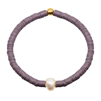 Módne elastické silikónové náramok s perlou ozdobený s nádhernými rameno šperky jednoduché retro pulseras 2020 браслеты