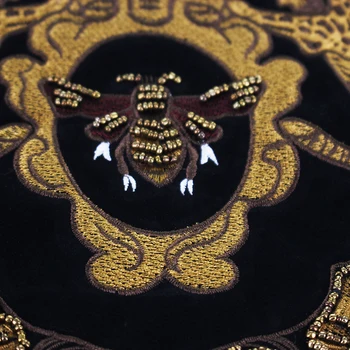 10pieces Módne Korálkové Bee Škvrny Koruny Lion Odznak Výšivky Nášivka Šiť na Sako Zdobené Šitie Príslušenstvo TH1400