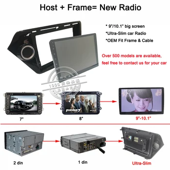 HACTIVOL 2 Din autorádia GPS NAVI tvár doska Rám pre Toyota Camry Auto DVD Prehrávač panel dash mount kit auto príslušenstvo