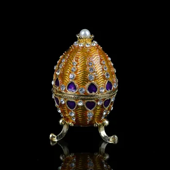 QIFU Kovové Krásy Zlaté Faberge Vajcia pre Suveníry, Dekorácie
