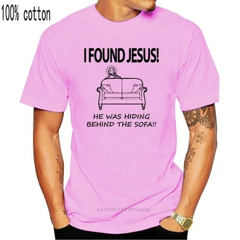 Našiel Som Ježiš Bol Schováva Za Pohovku, Mens Zábavné Ateista T Shirt Ateizmus 023022