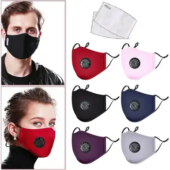 Protiprachová Priedušná Filtre PM 2.5 pleťové Masky Replacable Vonkajšie Cyklistické Úst Tvár a Respirátor, Maska Pre Dospelých Deodorate Masky