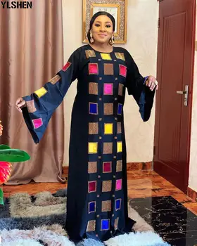 Africké Šaty Pre Ženy 2020 Jeseň Afrike Oblečenie Moslimských Dlho Maxi Šaty Kvalitné Módne Oblečenie Afriky Šaty Pre Lady