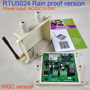 DC Verzia Dážď dôkaz verzia RTU5024 GSM Brány Otvárač Dverí Bezdrôtové diaľkové ovládanie Relé GSM Vzdialený Spínač riadenia Prístupu