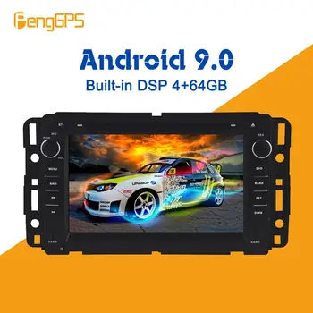 Android 9.0 PX5 4+64GB auto DVD prehrávač, Vstavaný DSP Auto multimediálne Rádio Pre GMC Yukon Tahoe 2007-2012 GPS Navigácie