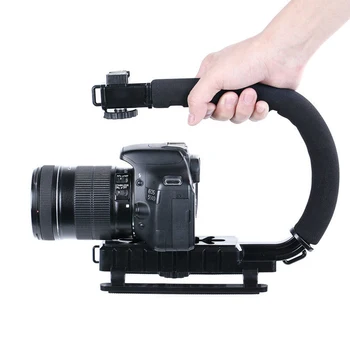 Video Ručné Stabilizátor C Tvarované Držiak, Rukoväť Pre Pre Sony DSLR/Nikon/Canon Fotoaparátu Ľahké Prenosné SLR Steadicam pre Gopro