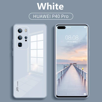 Originálne Tekuté Tvrdeného Skla Prípade HuaWei P40 Pro Plus P30 Pro Nova 7 SE Pro Mate 40 Pro Mobilný Telefón Objektív ochranný Kryt