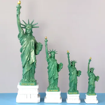 Ameriky USA New York Živice Socha Slobody Replika Model Zadarmo Bohyne Figúrky Domov Stôl, Stolové Dekorácie Remesiel Socha