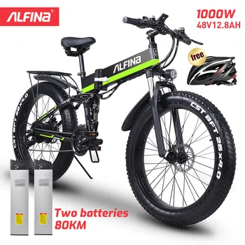 ALFINA FX-01 Elektrický bicykel klince 48V1000W elektrické horský bicykel 40km/h 4.0 tuku pneumatiky Elektrický Bicykel pláži E-bike elektrické