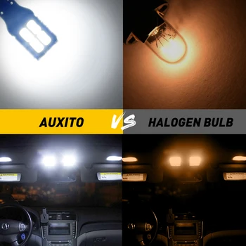 AUXITO 10x W5W T10 Canbus LED Žiarovky Parkovanie Poloha Svetlosť Osvetlenie Interiéru Stropné Svetlo Pre Audi A4 B8 B6 B7 A3 8P A6 C7