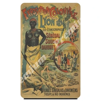 Afrika suvenír magnet vintage turistické plagát