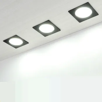 Námestie Led downlight svetla 5w 7w 9w 12w 15w 18w stropné bodové Svetlo 220V LED zapustené stropné osvetlenie Vnútorné Osvetlenie Ultra Svetlé