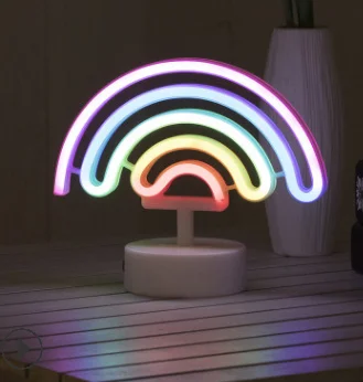 Neónový nápis USB led dekorácie jednorožec Flamingo lampa rainbow moon pre domáce chlapec, izba posteli nočné svetlo interiéru svetlo pre deti