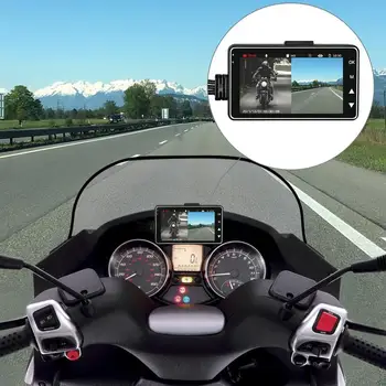 KY-MT18 Motocykel Kamera DVR Motorových Dash Cam s Špeciálneho dvojitého Predné Zadný Nahrávač Motorke Elektroniky