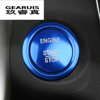 Auto Styling ENGINE START STOP vypne Tlačidlá Kryt Nálepky Výbava pre Mercedes Benz C Trieda W205 GLC X253 Interiérové Doplnky
