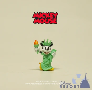 Disney Mickey Mouse, Minnie Socha Slobody 2,5 cm Akcia Obrázok Anime Dekorácie Zber Figúrka Toy model pre deti