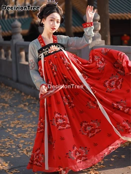 2021 čínske šaty orientálnou žien hanfu kostým kantonský tlač tradičnej čínskej rozprávky krásne tanečné hanfu