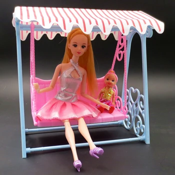Dievča bábiku hračka dom nábytku príslušenstvo Swing set pre bábiku