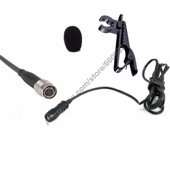 MICWL Pro Lavalier Klope Black Kondenzátora Mikrofón Mikrofón pre Audio Technica Bezdrôtový Bodypack Vysielač Hirose 4-Pin Konektor