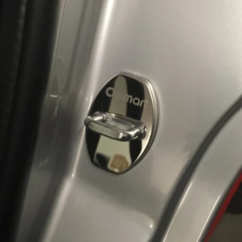 Auto-Styling Nehrdzavejúcej Ocele Auto Door Lock Cover Auto Emblémy Prípade Pre Smart Fortwo 451 2008-Príslušenstvo