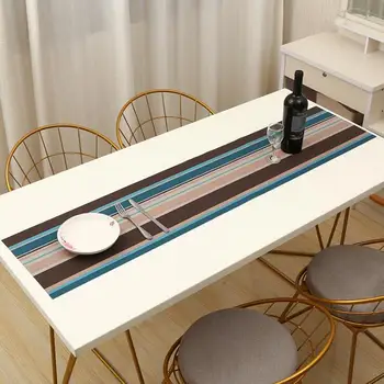 Fyjafon Stôl Runner PVC žiaruvzdorné 30*180 Anti-slip Stolové Prestieranie Hotel Prachotesný Umývateľný Stôl Runner pre Jedálenský Stôl