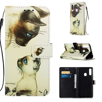 Maľované PU Kože Flip Peňaženky obal pre Samsung Galaxy A51 A71 A10s A80 M40 Note10 Pro Plus Kniha Štýl Krásne Maľované Telefón Prípade