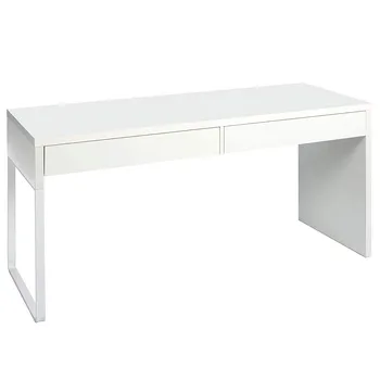 Stôl písací Stôl písací stôl Dva šuplíky, messa Počítač, Biela Farba Artik, Rozmery: 138 cm (Dĺžka) x 50 cm