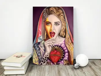 Wall Art Domáce Dekorácie Madonna Plátno Tlačiť Slávny Charakter Maľby Modulárny Spevák Star Obrázok Plagáty Moderná Obývacia Izba