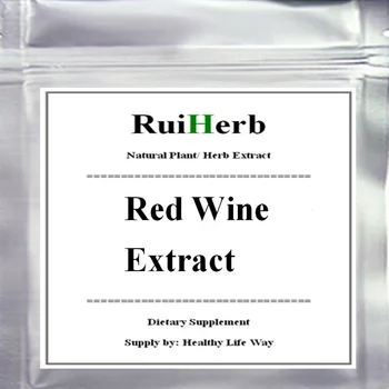 100gram(3.52 oz) Červené Víno Extrakt 10:1 Prášok bohaté z Polyfenolov,Resveratrol
