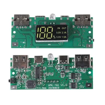 1 ks Dual USB LCD Power Bank Shell 10x18650 Batérie Prípade Prenosný Externý Box bez Batérie Powerbank Protector