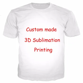 Móda 3D Vytlačené Vlastné Tričká, Letné Krátky Rukáv O-neck Tee Tričko Dizajn Na Zahodenie Poštovné A Veľkoobchod Unisex Topy