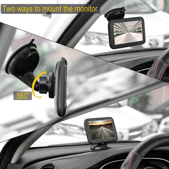 5 Palcový AHD Bezdrôtovú Automobilovú Spätného Zobrazenia Monitora, Vozidlo, Auto Displej Zozadu zálohovať Záznamník, Wifi, Fotoaparát