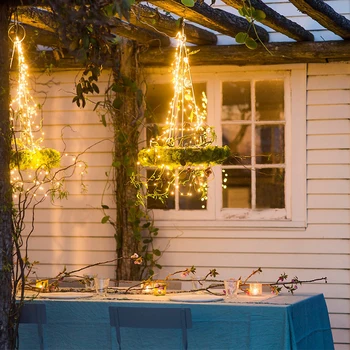 22M DIY LED Svetlo String Slnečnej Energie Medený Drôt Garland Vína Víla LED Reťazec Svetlá Slnečnej Záhrade Vianočná Výzdoba Pre Vonkajšie