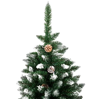 Vianočný Stromček 6/7 METROV 1350 Pobočky Hrnú Sprej Biely Strom Plus Borovicová Šiška Vianočné Dekorácie Domova
