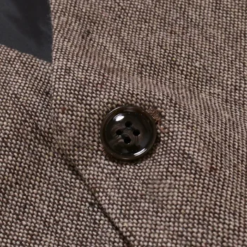 Vintage Vyhovovali Vesta Mužov 2020 Značky Tweed Formálne Vesta bez Rukávov Bežné Slim Gentleman Business Vesty pre Svadobné Groomsmen