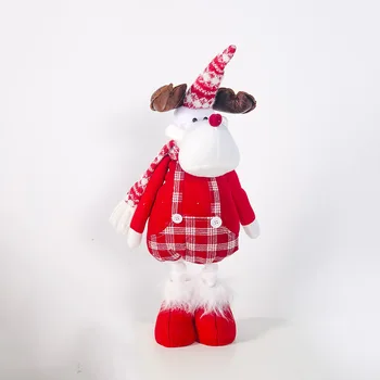 Veľká Veľkosť Vianočné Bábiky Zdvíhateľnej Santa Claus/Snehuliak Hračky, Vianočné Figúrky Vianočný Darček pre Deti Červený Vianočný Strom Ornament