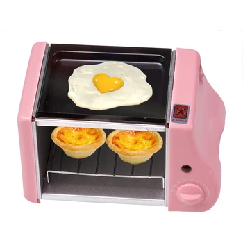 Multifunkčné mini electric Pečenie Pekárenských opekanie Rúra gril vyprážané vajcia Omeleta panvica raňajky stroj chlieb maker Hriankovač