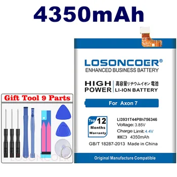 LOSONCOER 4350mAh Batérie pre ZTE Axon 7 5.5 palcový A2017 LI3931T44P8h756346 Batérie + Sledovacie Číslo +Darček nástroje +samolepky
