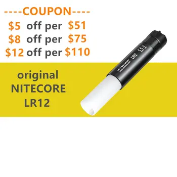 NITECORE LR12 2-v-1 Dizajn Svietidla Baterka CREE XP-L HD V6 pôsobivé Výstup až 1000 Lumenov 18650/CR123 batérie