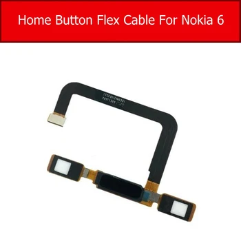 Tlačidlo domov Odtlačkov prstov Flex Kábel Pre Nokia 6 N6 TA-1003 TA1003 TA-1000 Dotyk ID Ponuky Vrátiť Senzor Flex Páse s nástrojmi Opravy Dielov