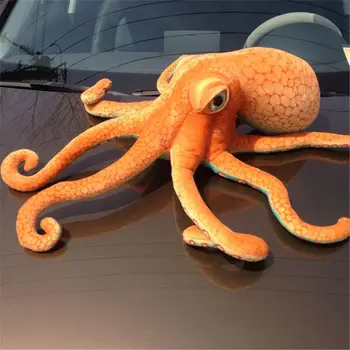 2021 Nové Obrie Realistické Plnené Morské Živočíchy Mäkké Plyšové Hračky Octopus Orange
