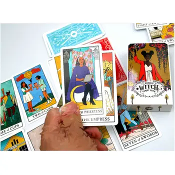 Moderné Čarodejnice Tarot 78 Karty Paluby anglický Oracle Karty Usmernenie Veštenie Osudu, Doskové Hry, Hracie Karty pre Rodinnú oslavu