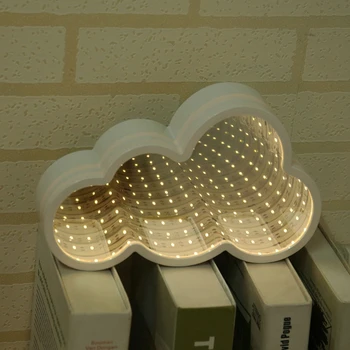 Kreatívne 3D LED Nočné Svetlo Cloud Tunel Tvar Detskej Izbe, Nočné Lampy Dekor Nové-M25