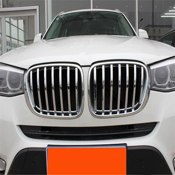 WELKINRY auto auto kryt Pre BMW X4 F26 2016 2017 ABS chrome predné hlavu tvár vzduchu ventilačné mriežky, trim