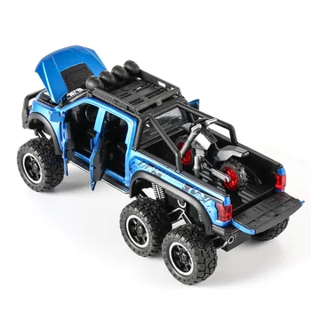 1:28 Diecast Toy Model Auta, Kovové Kolesá Deti Hračka Suv Vozidla Simulácia Dravce-F150 Zvuk, Svetlo, Vytiahnuť Späť Auta Ornament Chlapec darček
