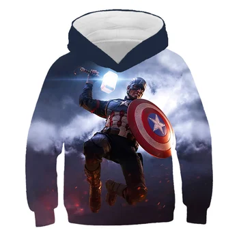 Avengers hoodie 3D vytlačené mikina chlapci a dievčatá sveter nové módne hoodie deti tričko s dlhým rukávom.